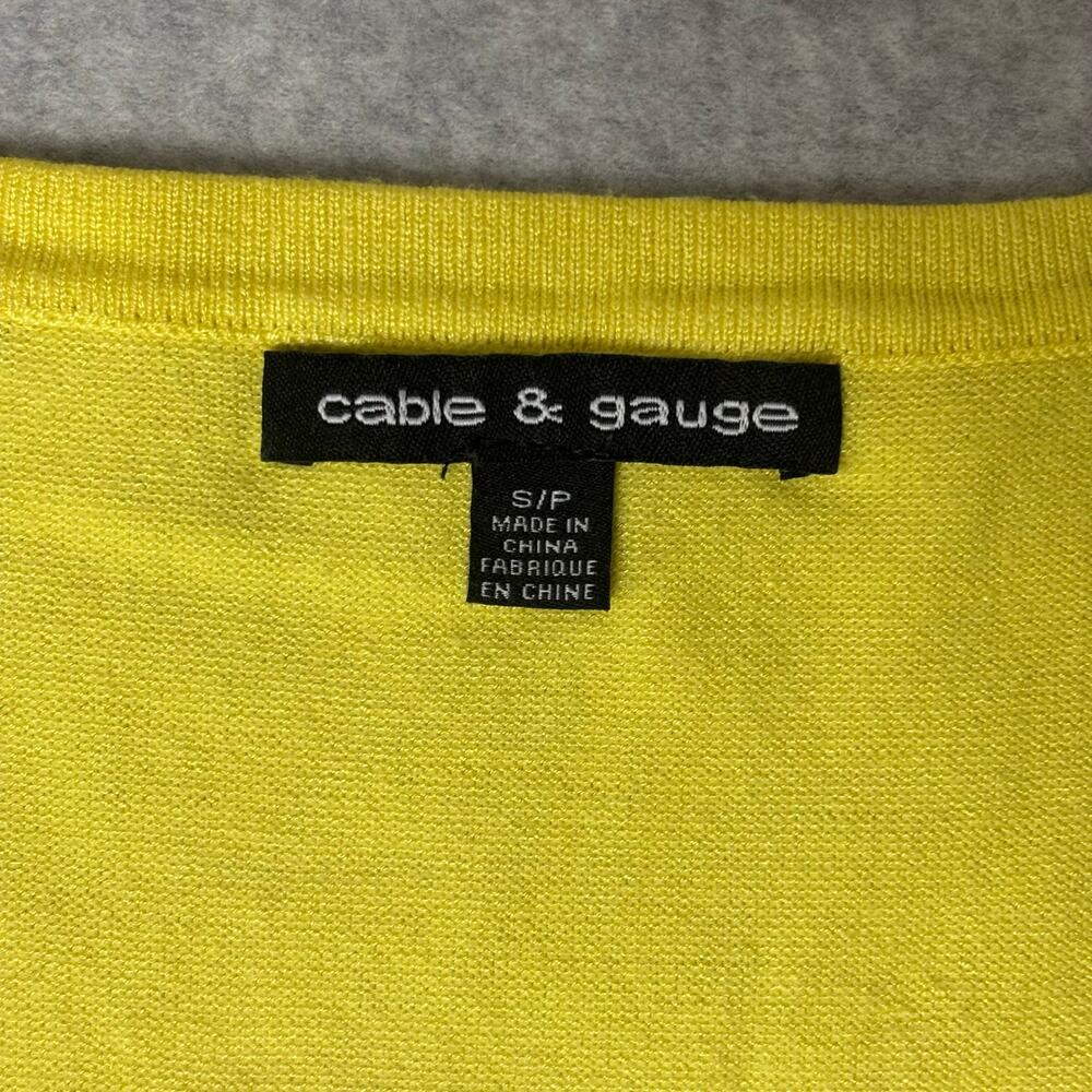 Women’s Bright Yellow Sleeveless Knit Top Size - S - Picture 3 of 7